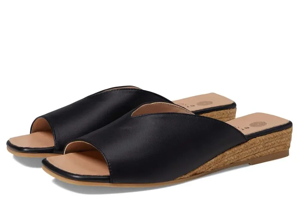 ERIC MICHAEL® TAMARA MULES FOR WOMEN – BLACK EU 35 (US WOMEN'S 4.5-5) M (B)